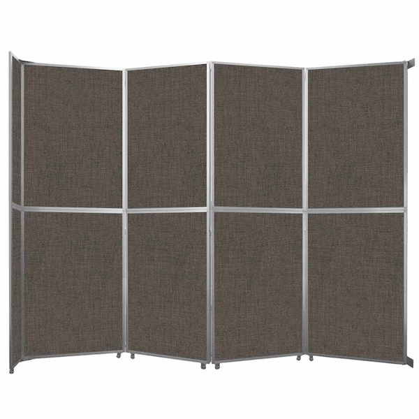 Operable Wall Folding Room Divider 15'7" x 10'3/4" Mocha Fabric
